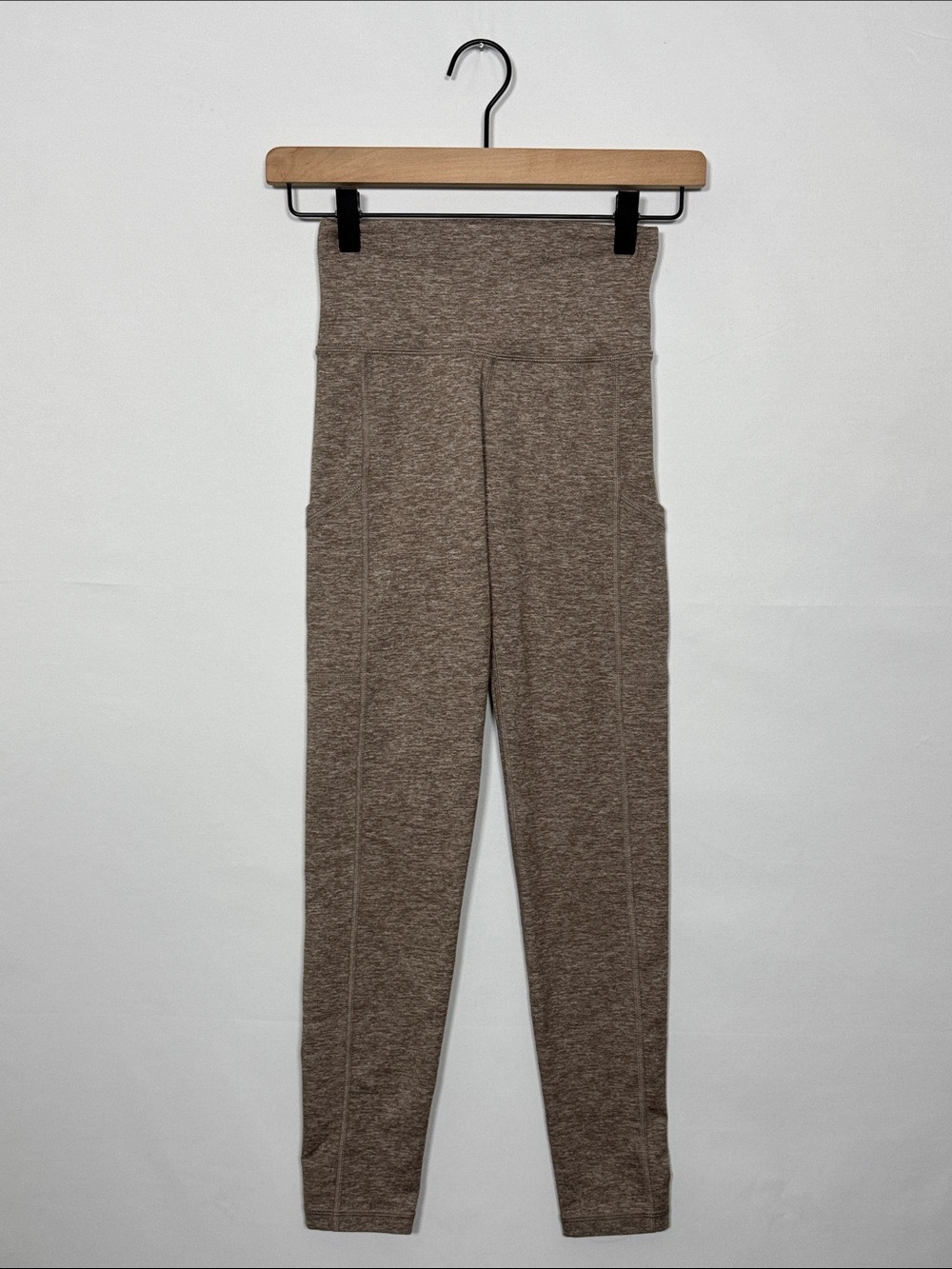 WAP129 {aerie Offline} Light Brown Tan Spacedye High Rise Leggings